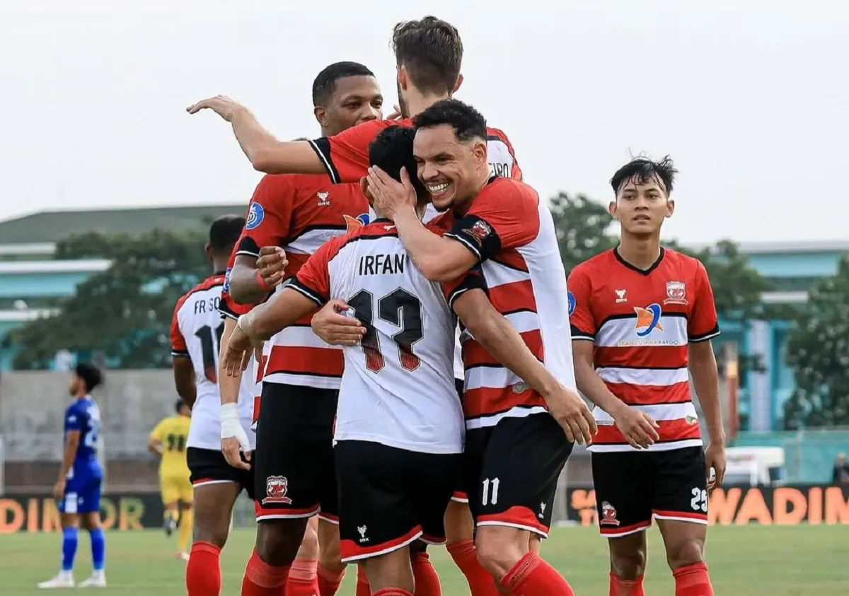 Susunan pemain dan link live streaming Madura United vs Tainan City FC di leg 2 AFC Challenge League. (Foto: Instagram/@maduraunited.fc)