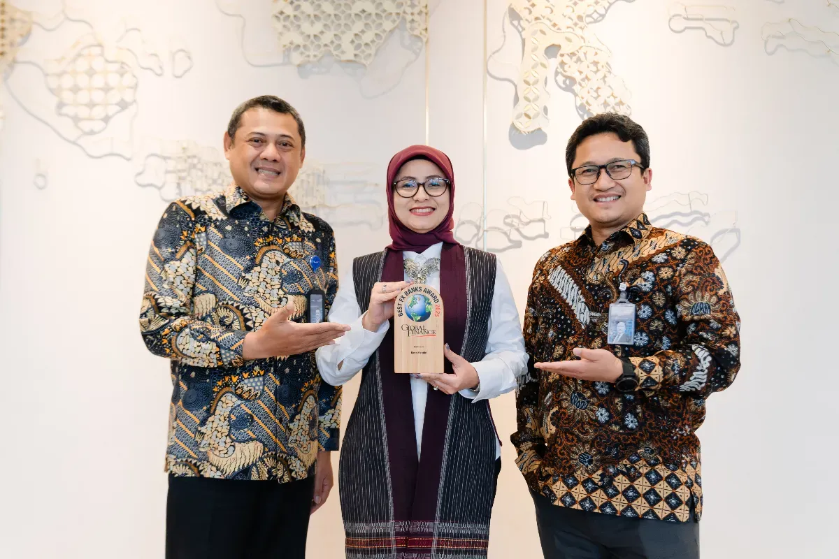 Bank Mandiri meraih penghargaan Best Foreign Exchange (FX) Bank 2025 dari Global Finance. (Sumber: Dok. Bank Mandiri)