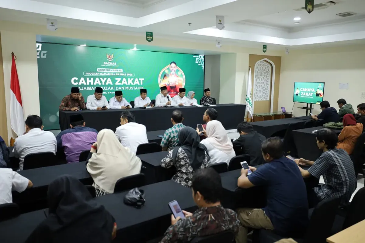 Pengumpulan Zakat, Infak, dan Sedekah (ZIS) selama bulan Ramadhan 2025/1446 H ditargetkan mencapai Rp509,5 miliar. (Sumber: Dok. BAZNAS RI)