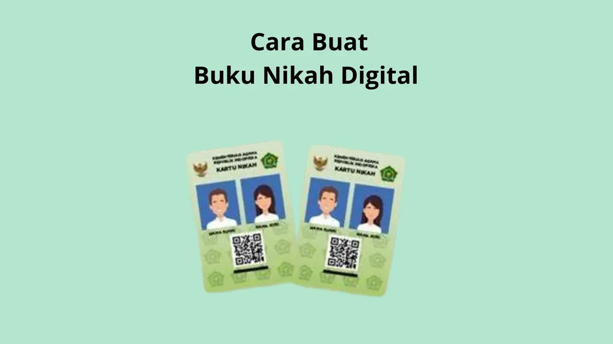 Cara buat kartu nikah digital. (Canva)