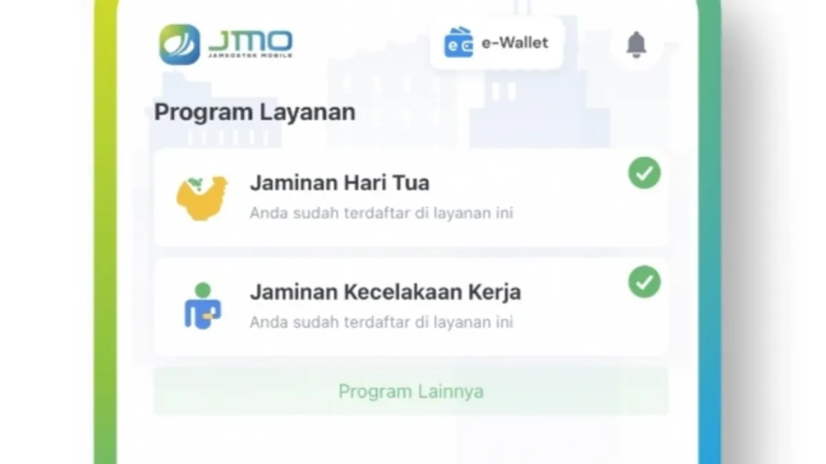 Tampilan aplikasi JMO untuk mencairkan saldo dana JHT BPJS Ketenagakerjaan. (Sumber: Website/BPJS Ketenagakerjaan)