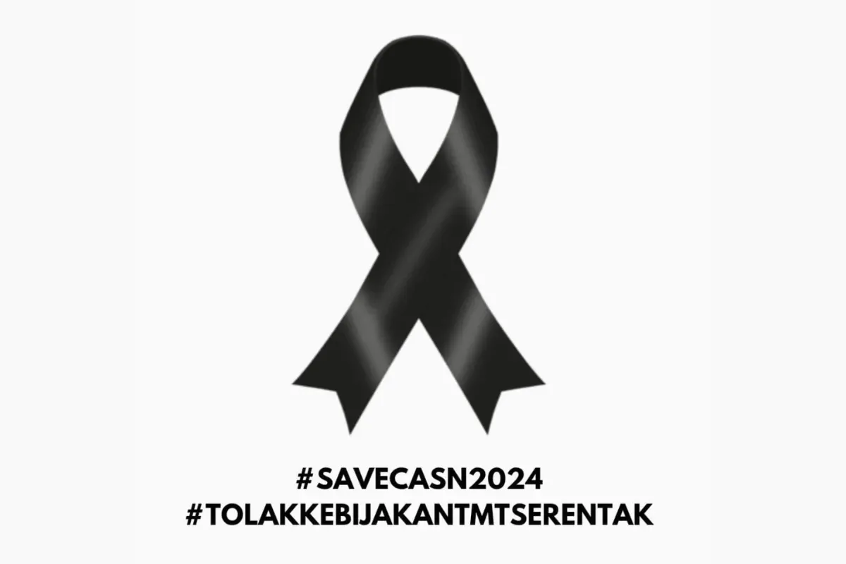 Di platform X (Twitter), tagar #SaveCASN2024 dan #TolakKebijakanTMTSerentak menjadi trending topic. (Sumber: X/@minasr_ismine)