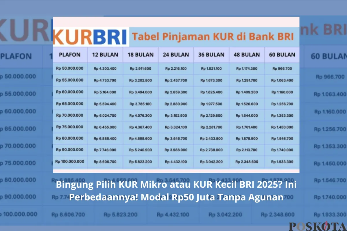 KUR BRI 2025: Modal usaha mudah, suku bunga rendah, dan proses cepat untuk UMKM. Yuk, kembangkan bisnis Anda sekarang! (Sumber: Poskota/Yusuf Sidiq)