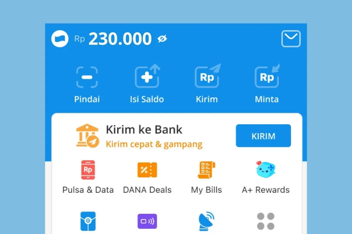 Klaim saldo DANA gratis Rp230.000 dari aplikasi penghasil uang. (Sumber: Poskota/Audie Salsabila)