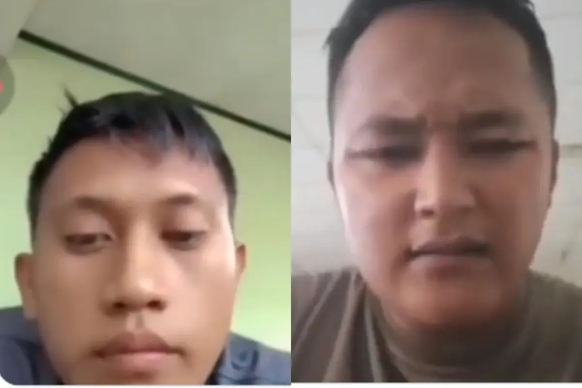 Anggota Brimob yakni Briptu Richrad Silalahi menantang duel anggota TNI. (Sumber: Tangkap Layar X/@neVerAl0ne)