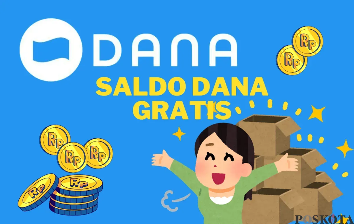 Saldo DANA gratis Rp195.000 masuk dompet elektronik dari aplikasi penghasil uang. (Sumber: Poskota/Mutia Dheza Cantika)