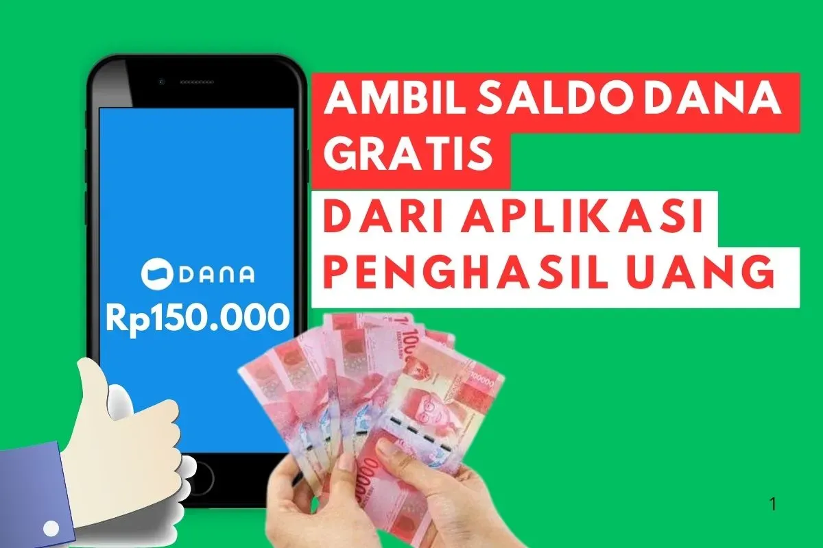 saldo DANA gratis dari aplikasi penghasil uang (Sumber: Poskota/Rivera Jesica)