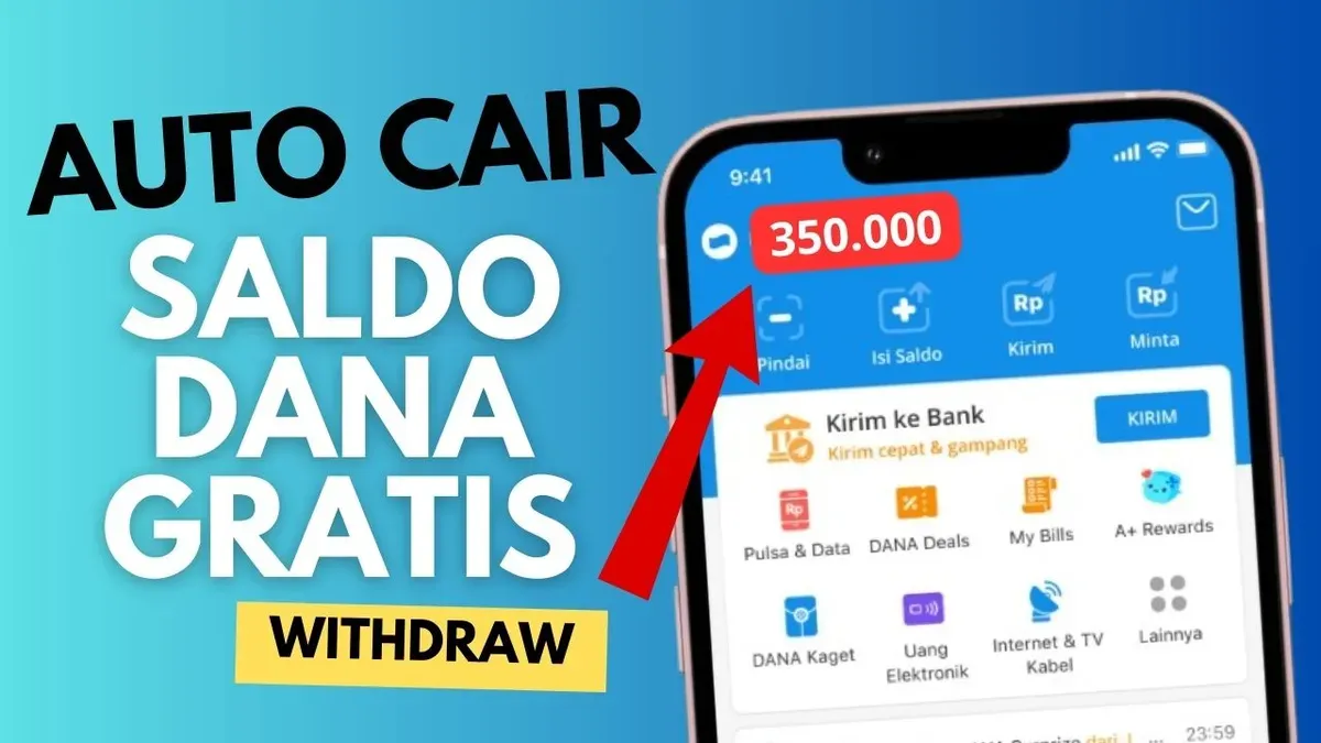 Mainkan game penghasil uang dan hasilkan saldo DANA gratis hingga Rp350.000. Auto cair! (Sumber: Poskota/Neni Nuraeni/DANA)