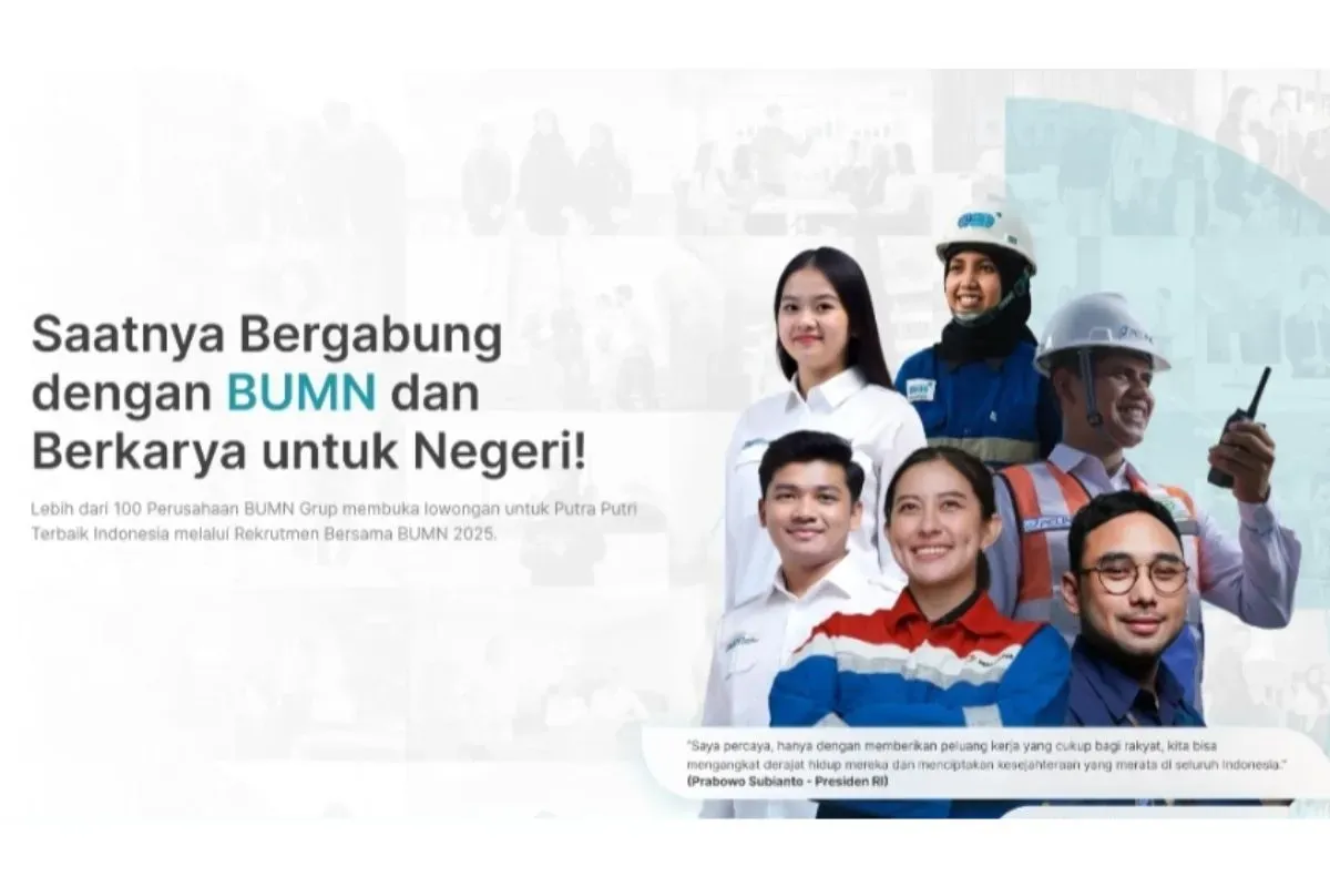 Rekrutmen Bersama BUMN 2025 resmi buka pendaftaran hari ini, berikut cara buat akun untuk mengikuti seleksi. (Sumber: Istimewa)