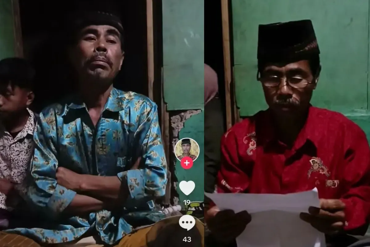 Imam Mahdi dari Garut, Abdul Rosid. (Sumber: TikTok)