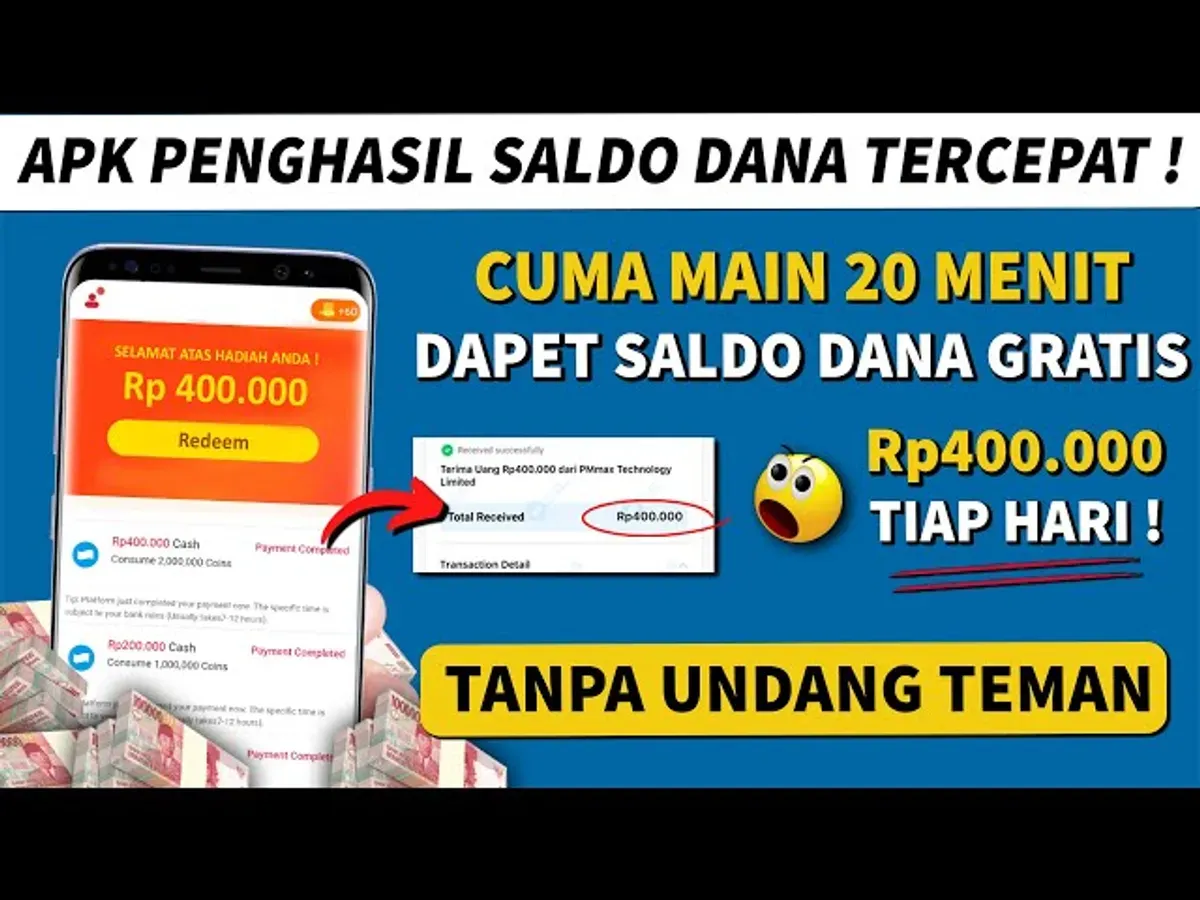 Simak aplikasi penghasil uang terbaru 2025 yang sudah terbukti membayar pengguna dengan saldo DANA gratis. (Sumber: Tangkapan Layar/BANG GAPTEK ID)