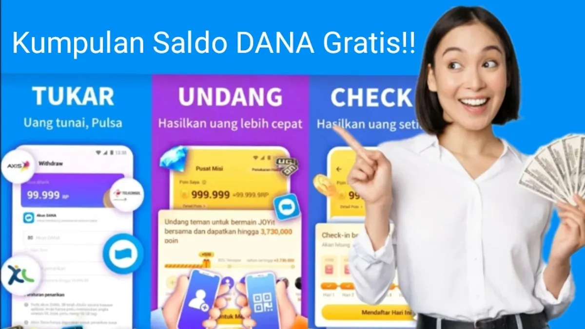 Ilustrasi aplikasi Joyit yang merupakan game penghasil saldo DANA. (Sumber: PlayStore/Freepik)