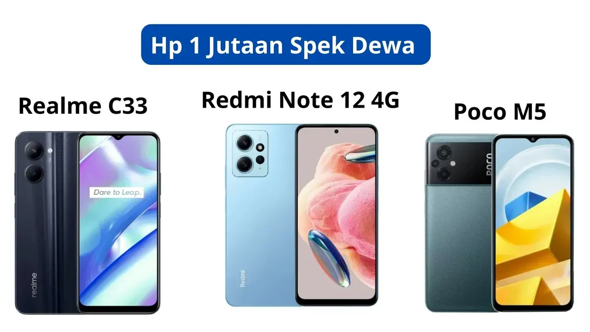 HP Rp 1 jutaan dengan spek dewa cocok buat game moba. (IG Realme, Poco dan Xiaomi)