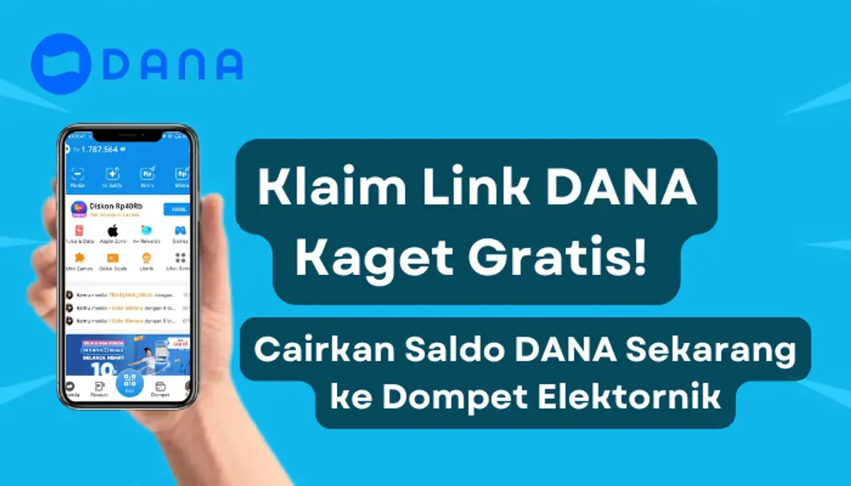 Klaim saldo DANA gratis dari link DANA kaget. (Sumber: Poskota/Aldi Harlanda Irawan)