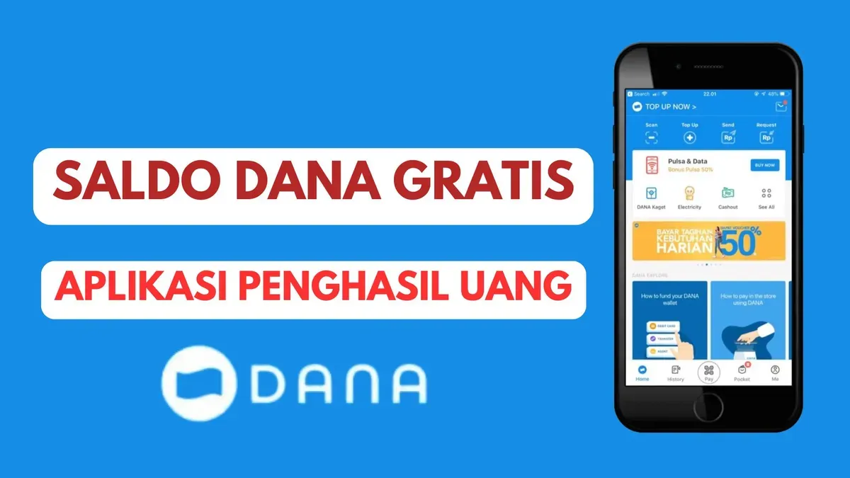 Klaim saldo DANA gratis cair langsung hari ini melalui aplikasi penghasil uang (Sumber: Poskota/Herdyan Anugrah Triguna)