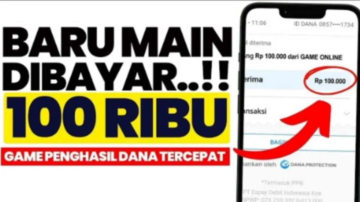 Nikmati rezeki akhir pekan dengan saldo DANA gratis senilai Rp100.000. Cuma main aplikasi penghasil uang ini, pendapatan langsung cair. (Sumber: YouTube/Kerah Kuning)