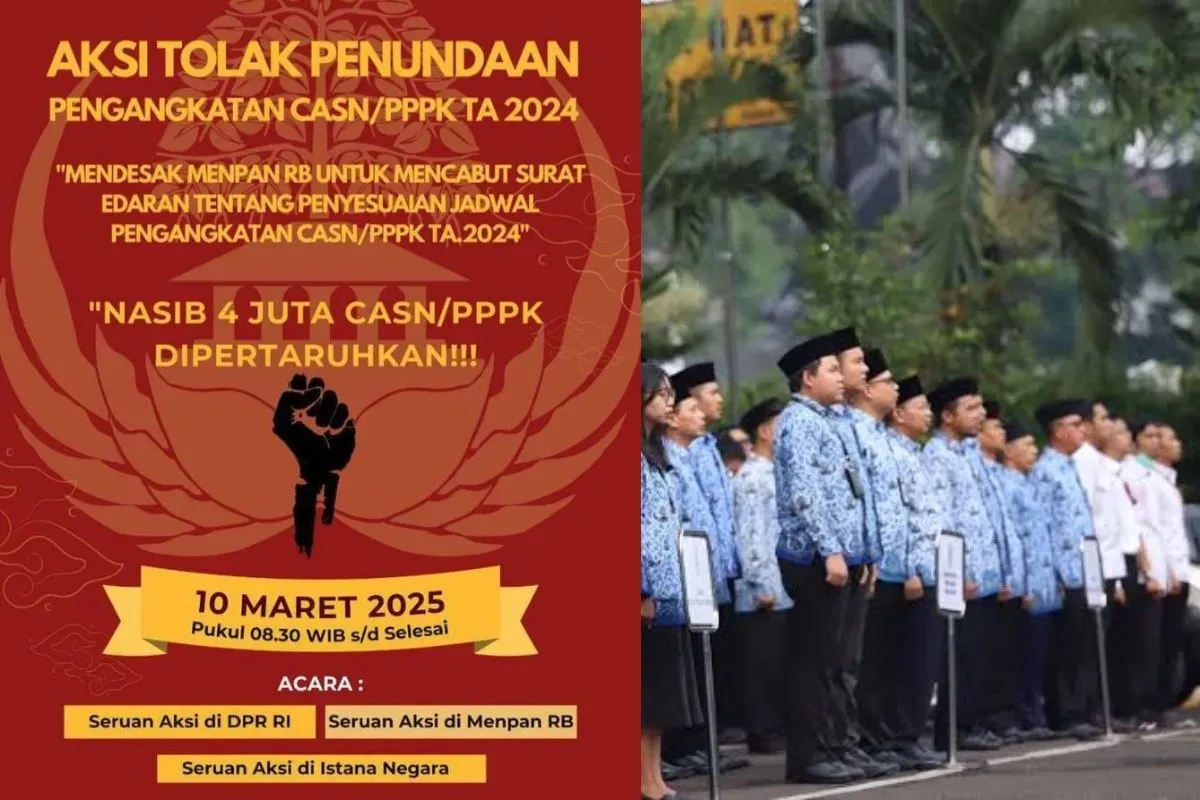 Warganet soroti kebijakan mendadak penundaan pengangkatan CPNS dan PPPK 2024, tagar SAVECASN2024 menggema di medsos. (Sumber: Istimewa)