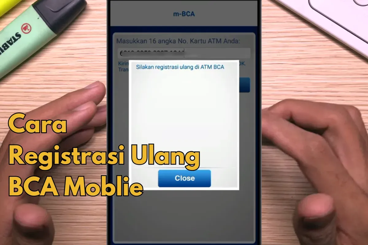 Ilustrasi registrasi ulang BCA mobile. (Sumber: Poskota/Adam Taqwa Ganefin)