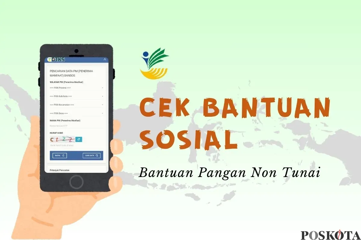 Informasi pengecekan bansos BPNT 2025. (Sumber: Poskota/Della Amelia)