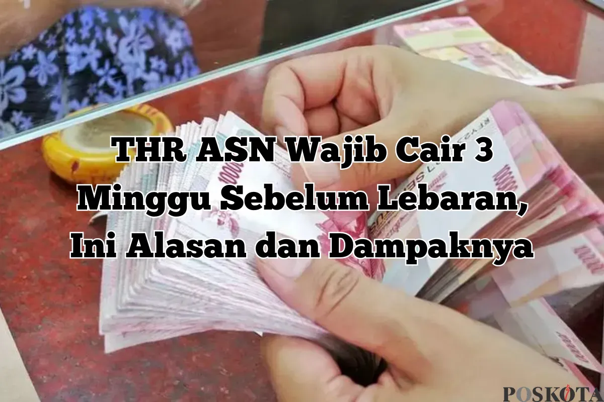 HR ASN cair 3 minggu sebelum Lebaran, sementara pegawai swasta 1 minggu sebelumnya (Sumber: Poskota/Yusuf Sidiq)