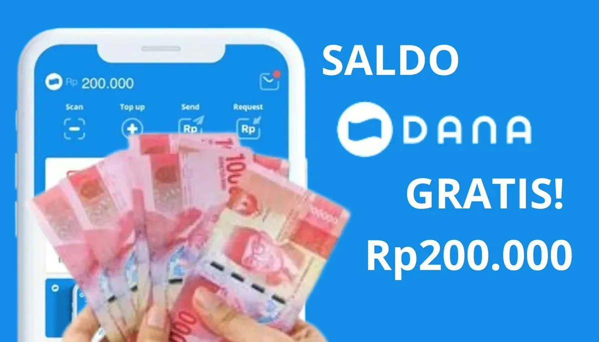 Cara Mudah Klaim Saldo DANA Gratis Rp200.000 Langsung Cair ke Dompet Elektronikmu! (Sumber: Poskota/Nur Rumsari)