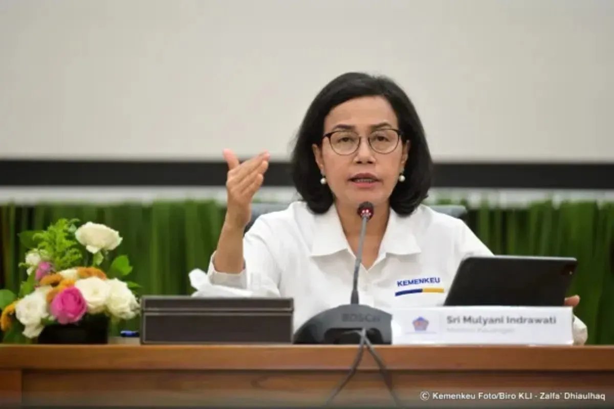 Menkeu Sri Mulyani bicara tentang pencairan THR ASN 2025. (Sumber: dok. Kemenkeu)