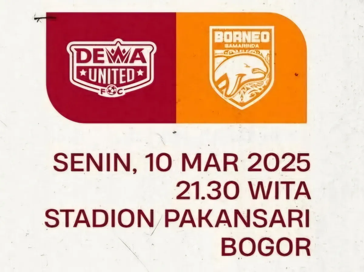 link live streaming resmi dan prediksi line up Dewa United vs Borneo FC. (Sumber: Tangkapan layar/Instagram @borneofc.id)