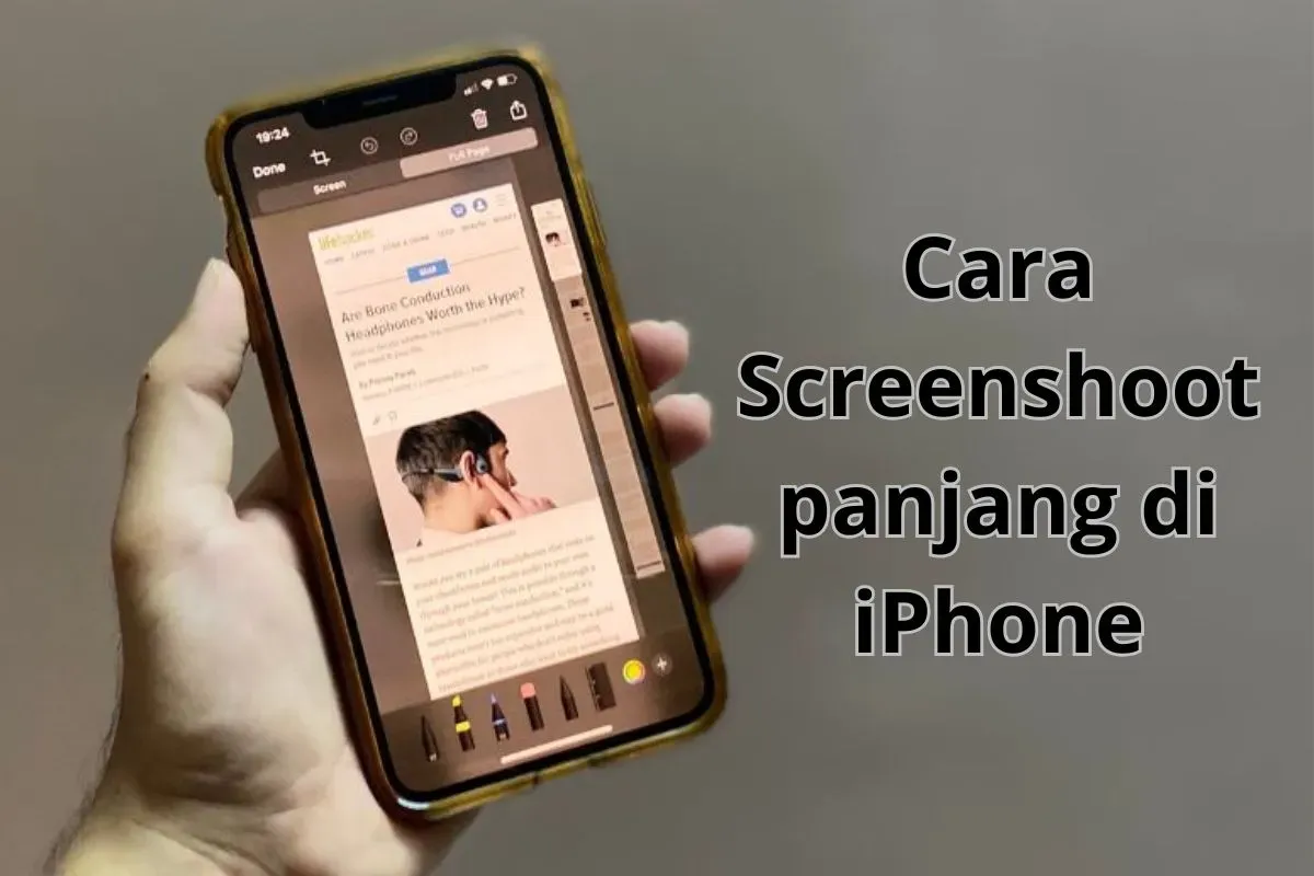 Cara mengambil screenshoot panjang di Hp iPhone dengan mudah. (Sumber: Poskota/Syania Nurul Lita Baikuni)