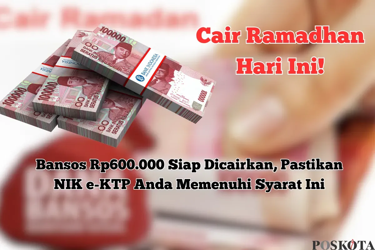 Bansos Rp600.000 siap meringankan beban masyarakat. Pastikan NIK e-KTP Anda terdaftar di sistem Kemensos! (Sumber: Poskota/Yusuf Sidiq)