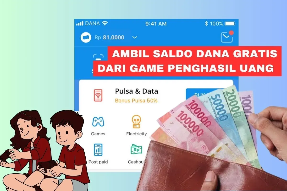 Cara dapatkan saldo DANA gratis dari game penghasil uang (Sumber: Poskota/Rivera Jesica Souisa)