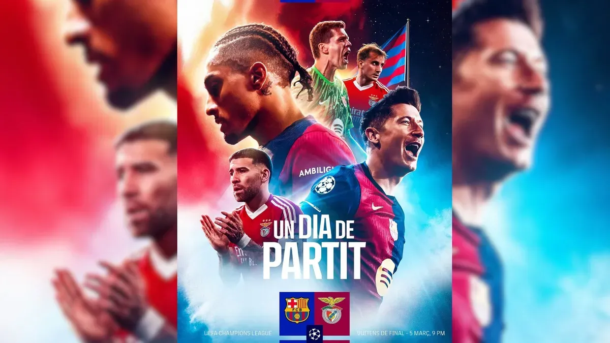 Link live streaming Barcelona vs Benfica di leg kedua babak 16 besar Liga Champions 2024/2025. (Sumber: Instagram @barcelonafc)