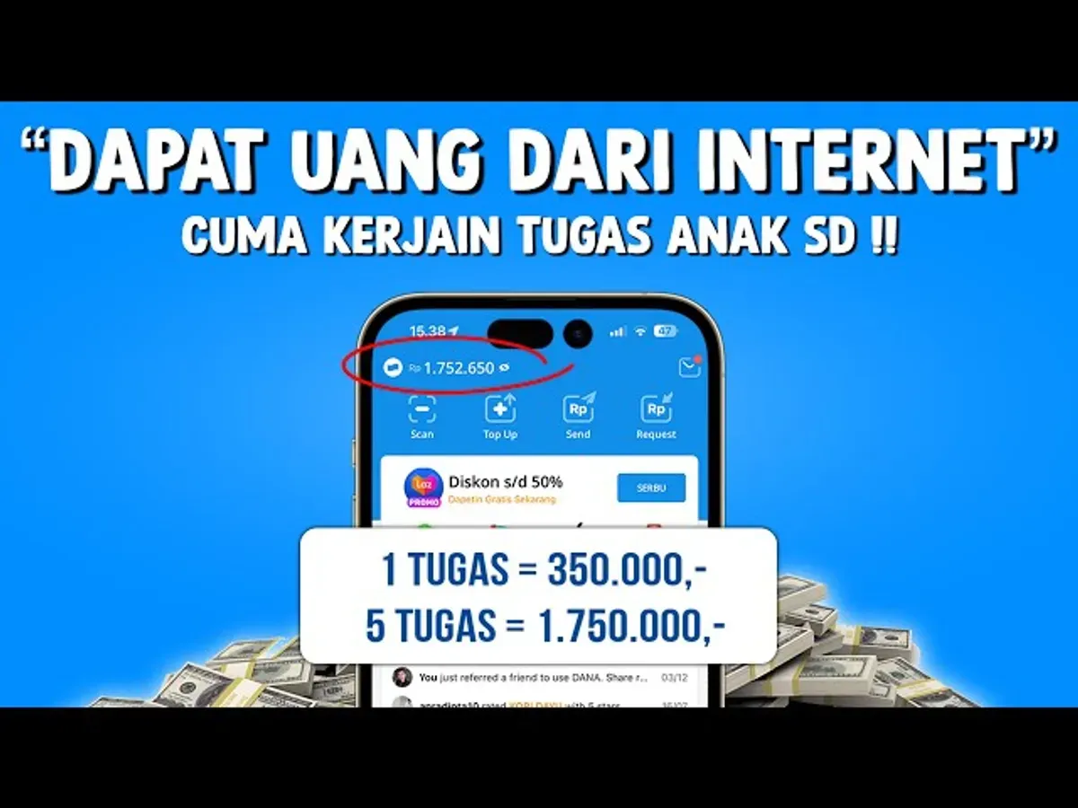 Dapatkan saldo DANA gratis dengan mudah menggunakan aplikasi penghasil uang terbaru 2025. (Sumber: Tangkapan Layar/YouTube BANG GAPTEK ID)