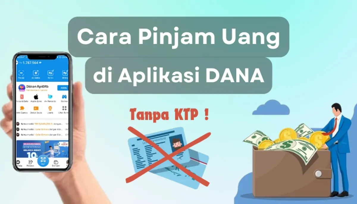 Cara pinjam uang di aplikasi DANA melalui fitur DANA Instan. (Sumber: Poskota/Aldi Harlanda Irawan)