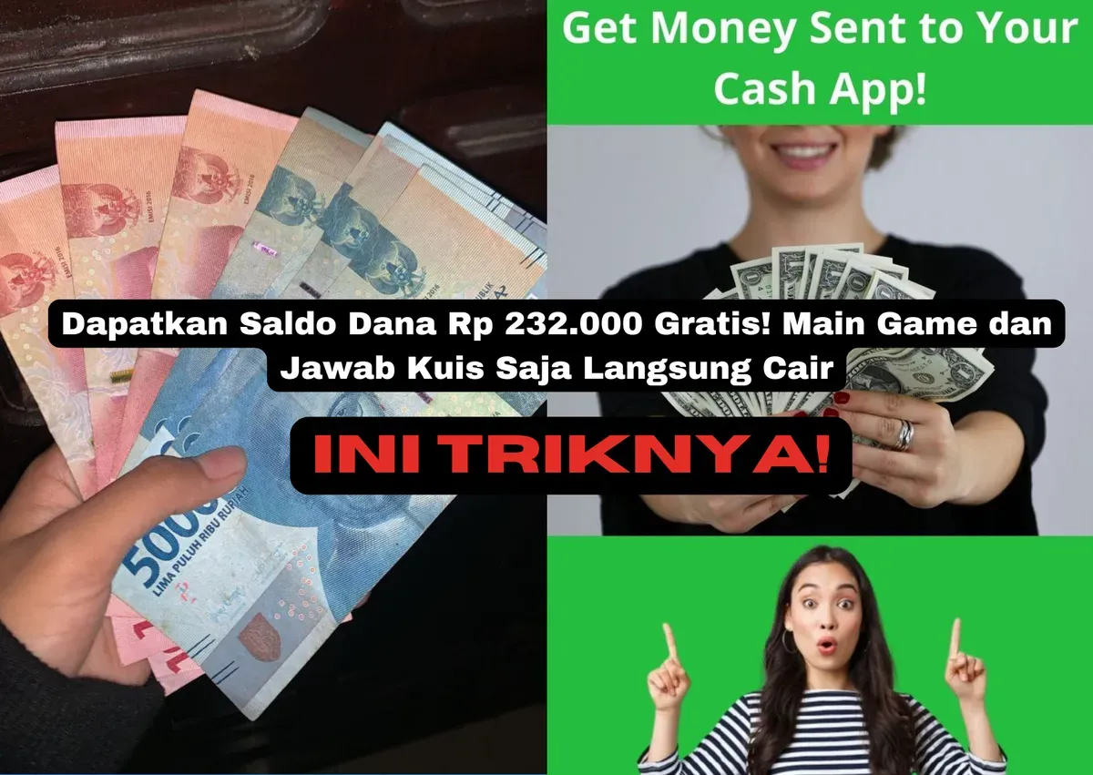 Aplikasi penghasil uang terbaik 2024. Dapatkan saldo Dana gratis dengan main kuis dan referral. Withdraw cepat, terbukti membayar (Sumber: Poskota/Yusuf Sidiq)