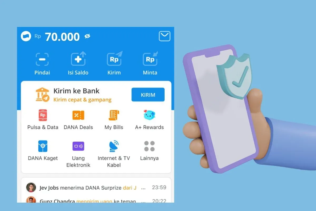 Ilustrasi: Cara mudah dan simpel meraih saldo DANA gratis hingga ratusan ribu rupiah untuk hari ini. (Sumber: Poskota/Audie Salsabila)