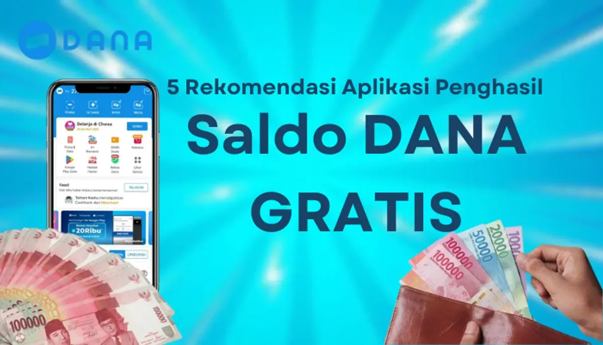 Rekomendasi aplikasi penghasil saldo DANA gratis. (Sumber: Poskota/Aldi Harlanda Irawan)