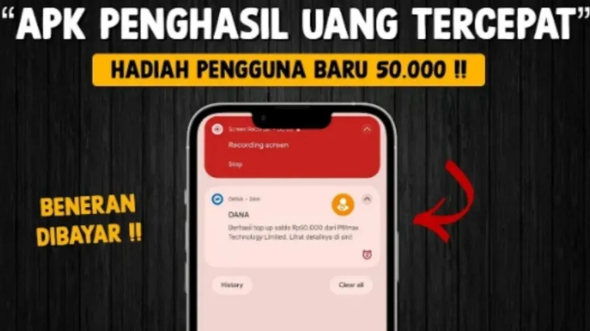 Raih saldo DANA gratis Rp50.000 hanya dengan mendaftar sebagai pengguna baru tanpa perlu undang teman. (Sumber: YouTube/@BANG GAPTEK ID)