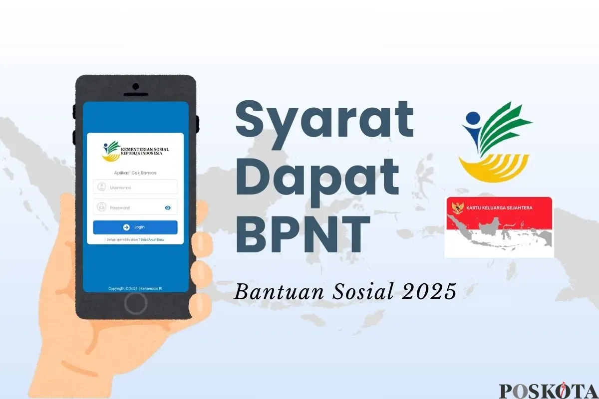 Syarat penerima bansos BPNT 2025. (Sumber: Poskota/Della Amelia)