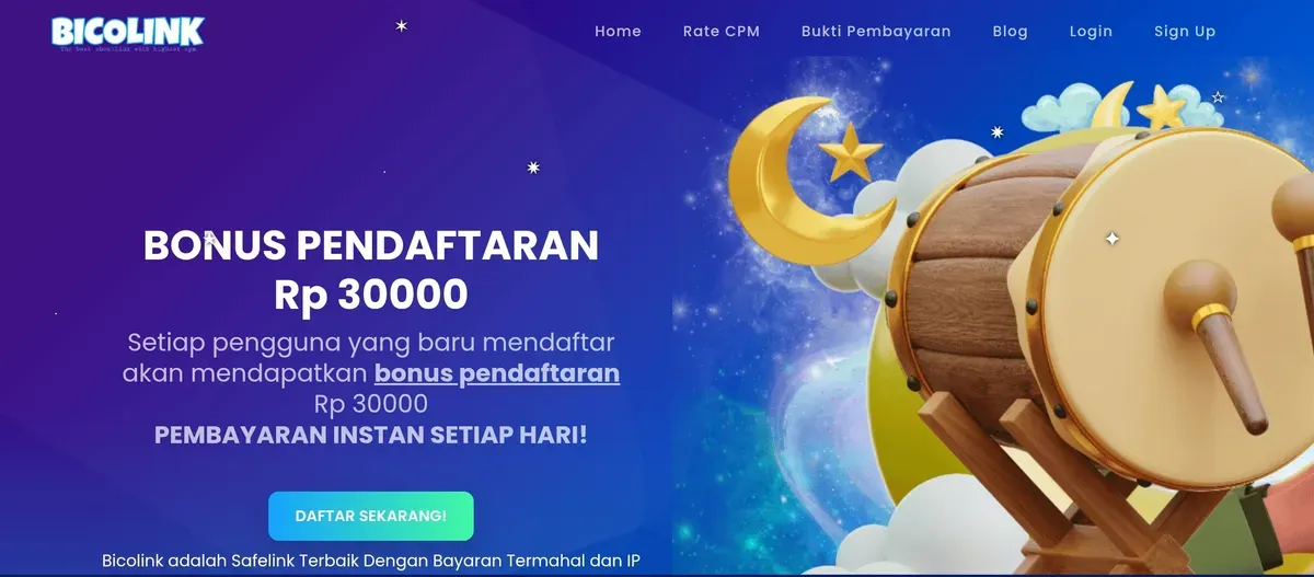 Hanya dengan membagikan tautan aplikasi Bicolink Anda bisa mendapatkan Saldo DANA Rp100.000 setiap hari ini. (Sumber: Capture Bicolink)