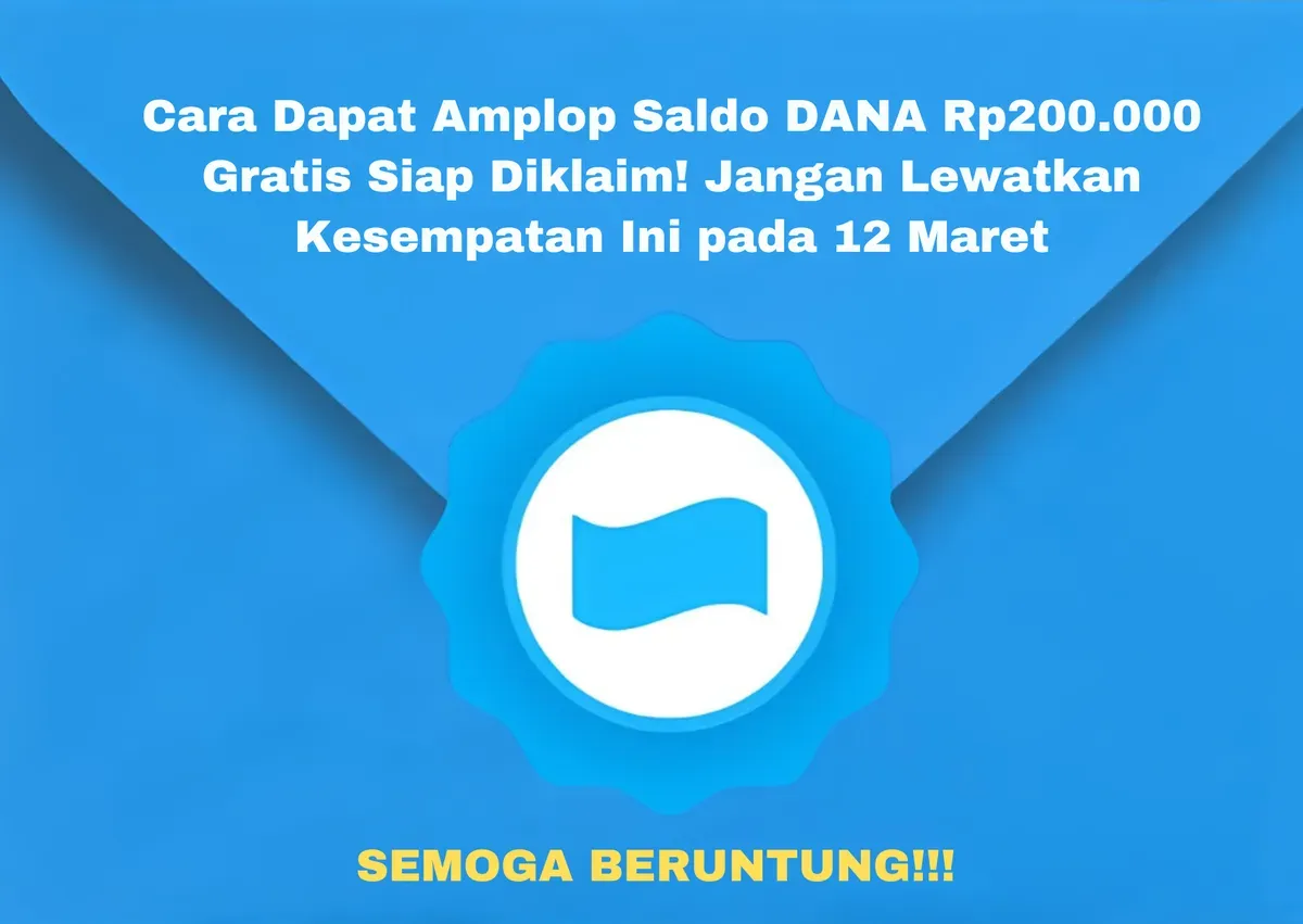 Jangan sampai ketinggalan! Klik link di artikel ini untuk klaim saldo DANA gratis Rp200.000! (Sumber: Poskota/Yusuf Sidiq)