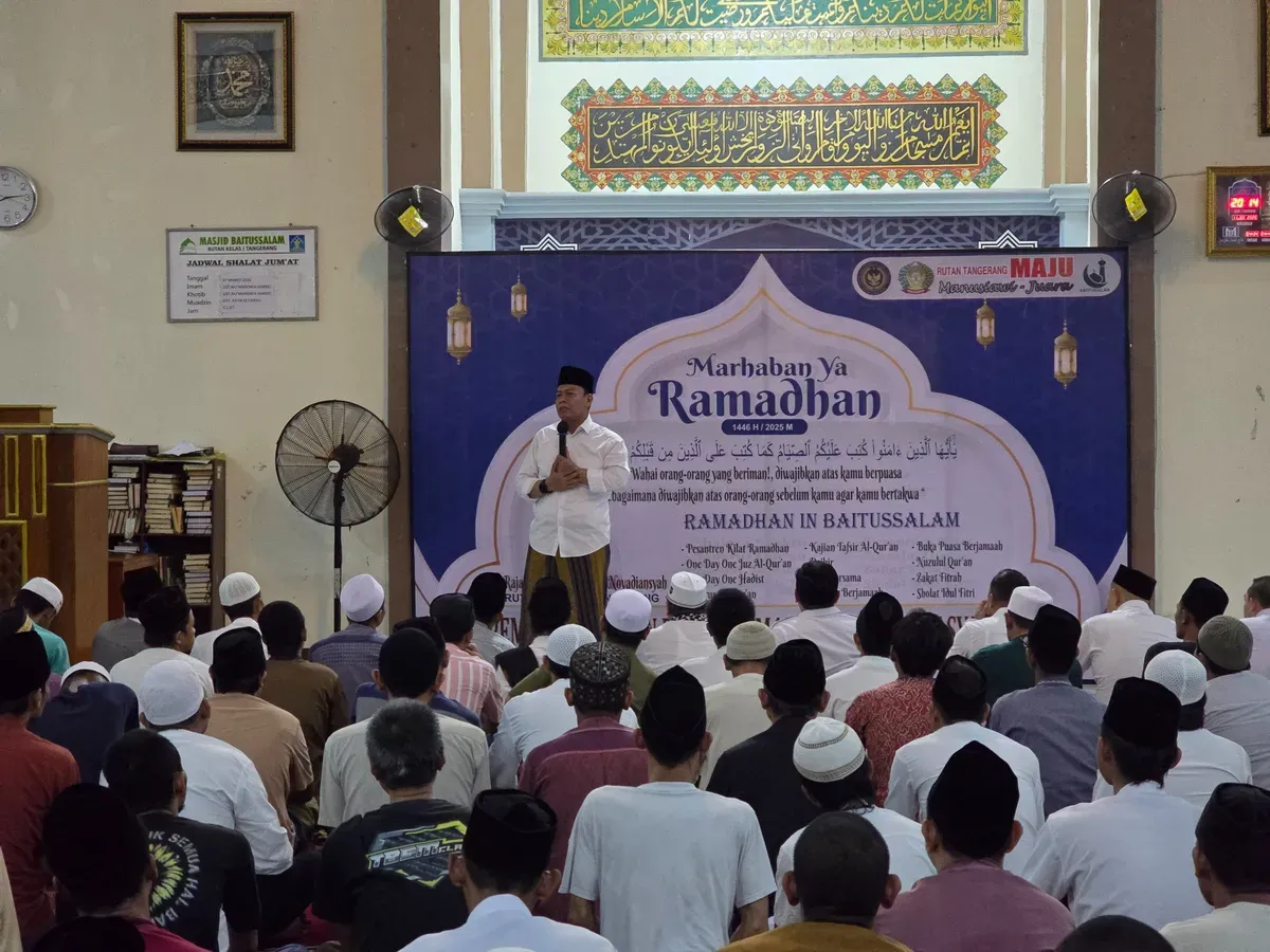 Warga binaan Rutan Tangerang saat mengikuti kegiatan Ramadan, Rabu, 12 Maret 2025. (Sumber: Dok. Rutan Tangerang)