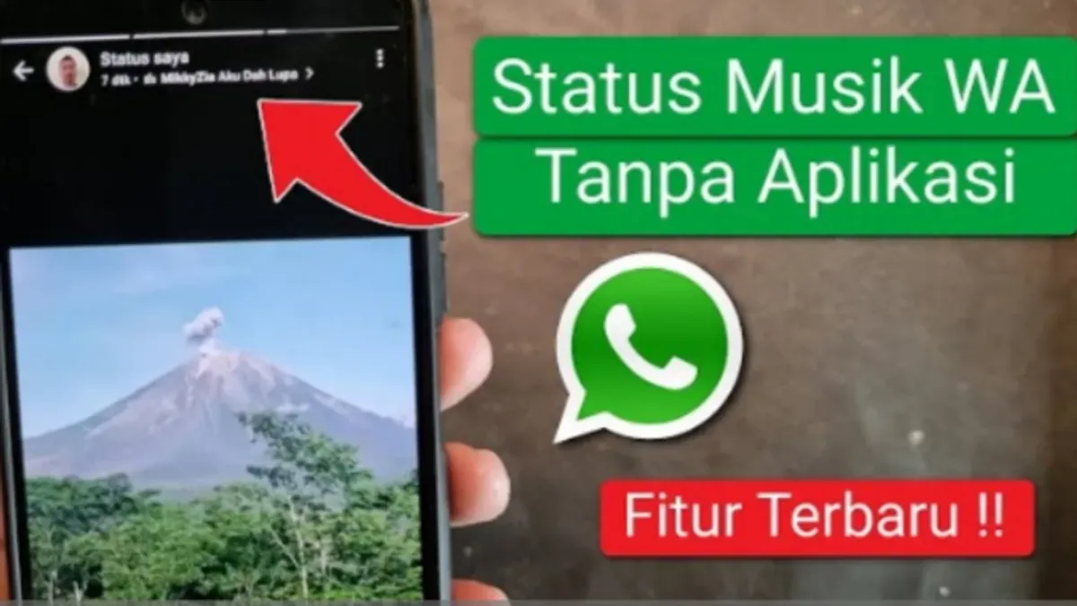 Menambahkan musik pada status WhatsApp kini lebih mudah tanpa aplikasi tambahan. Ikuti caranya. (Sumber: YouTube/@Tutorind)