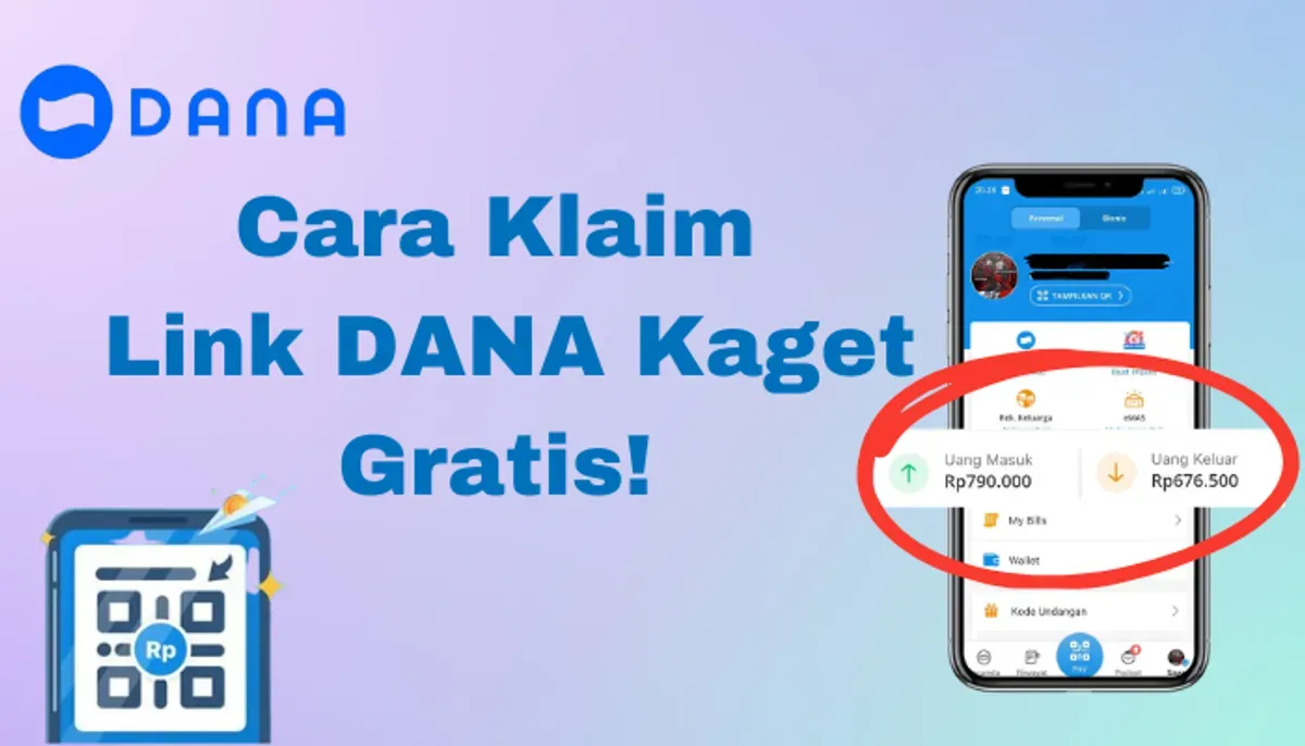 Cara klaim saldo DANA gratis dari Link DANA Kaget. (Sumber: Poskota/Aldi Harlanda Irawan)