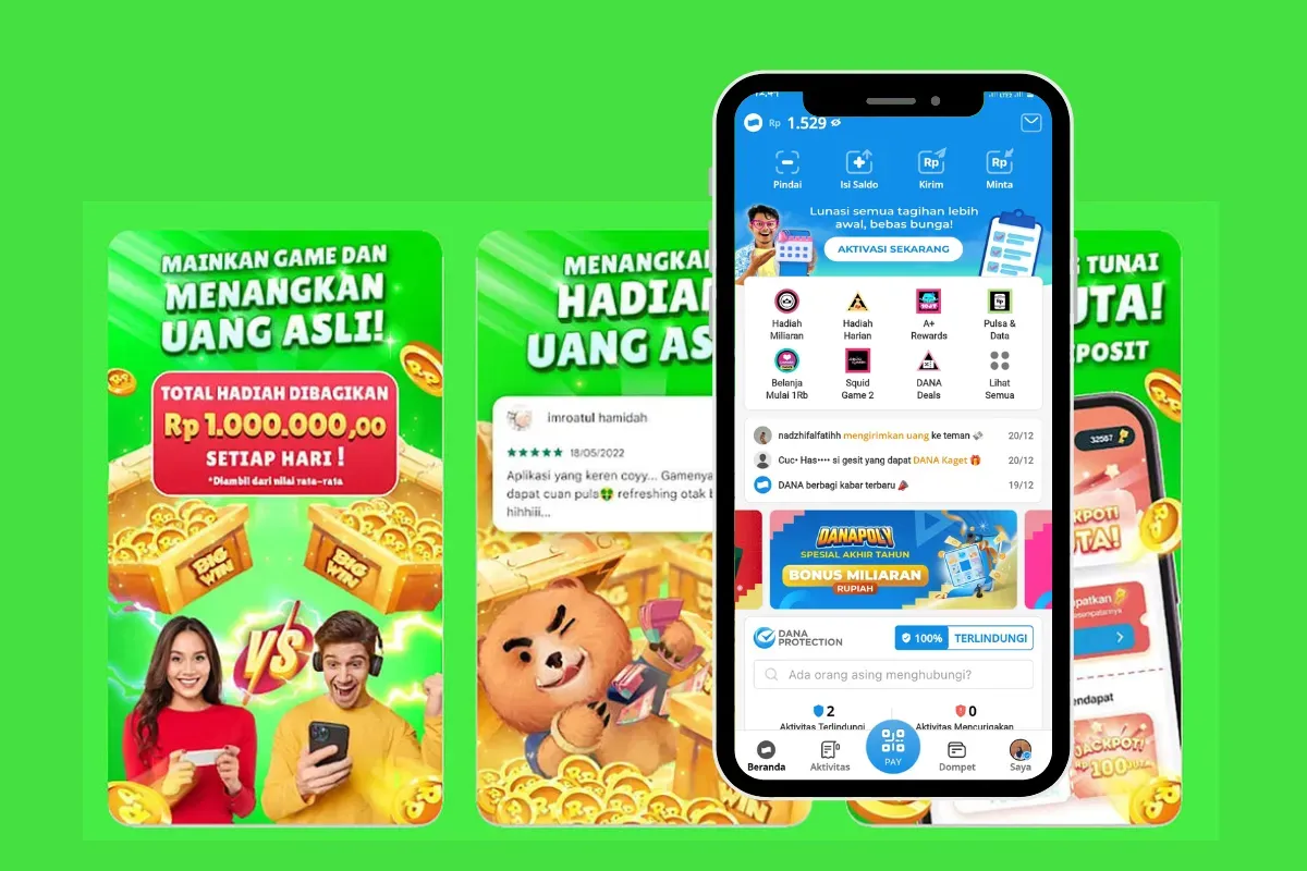 Ini deretan aplikasi penghasil saldo DANA gratis terbukti membayar. (Sumber: Poskota/Huriyyatul Wardah)