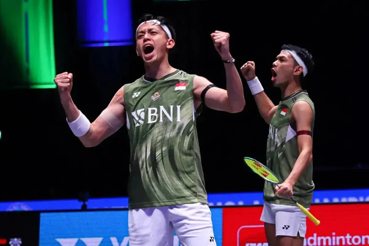 Live streaming All England 2025, Fajar Alfian/Rian Ardianto, salah satu andalan Indonesia di sektor ganda putra. (Sumber: pbsi.id)