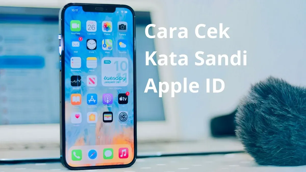 Cara cek kata sandi Apple ID di iPhone anda. (Canva)