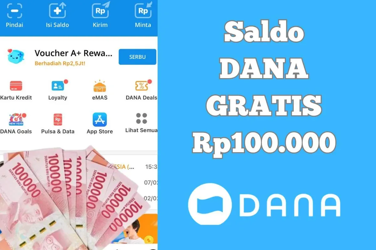 Cara klaim saldo DANA Gratis Rp100.000. (Sumber: Poskota/Syania Nurul Lita Baikuni)