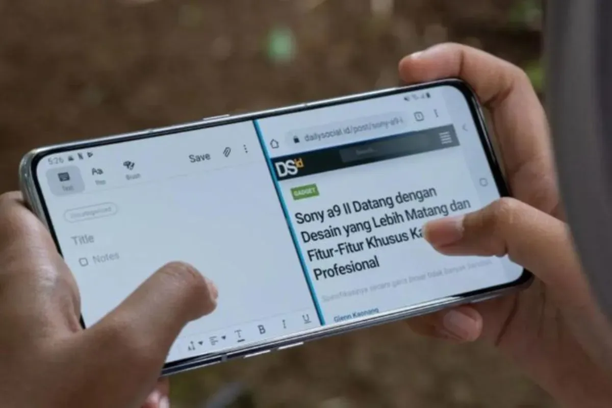 Tips split screen di handphone android (Sumber: Pinterest/gadgetany_official)