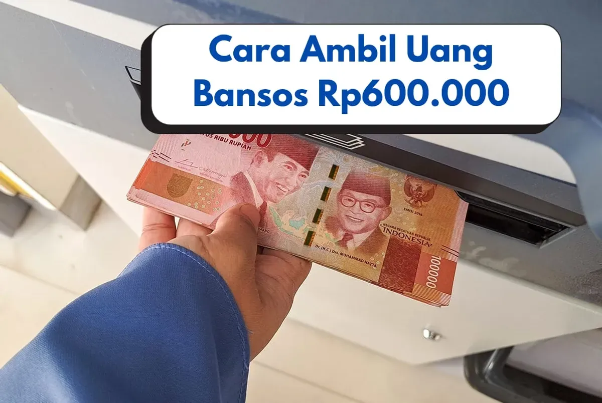 Ilustrasu cara mengambil uang dana bansos Rp600.000 dari Subsidi PKH dan BPNT 2025. (Sumber: Poskota/Risti Ayu Wulansari)