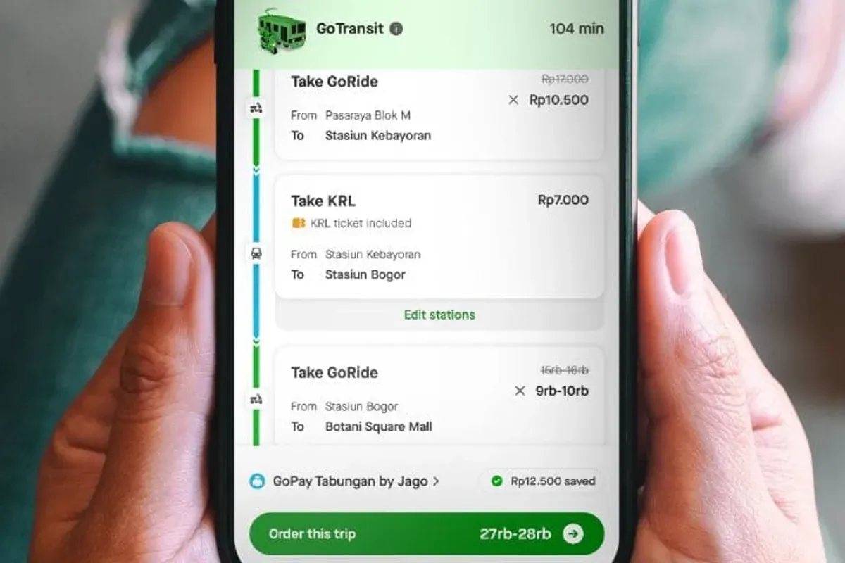 Cara beli tiket KRL pakai GoPay di Gojek (Sumber: Gojek)